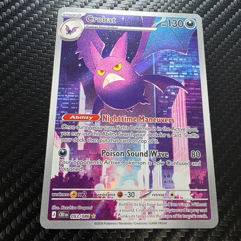 Crobat 093/086 Chaos Rising Illustration Rare Holo Pokemon TCG NM